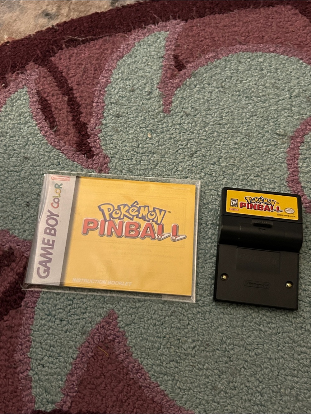Nintendo Pokémon Pinball Game Boy Color Cartridge with Yellow Label